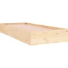 vidaXL - Bed frame met lattenbodem - Naturel - Massief hout - 90x190 cm
