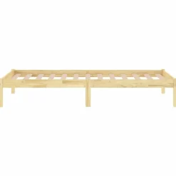 vidaXL - Bed frame met lattenbodem - Naturel - Massief grenenhout - 90x190 cm