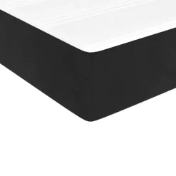 vidaXL - Bed frame met matras - Zwart - Fluweel - 90x200 cm
