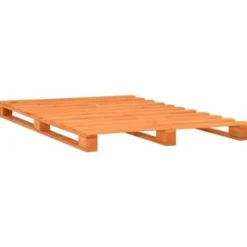 vidaXL - Bed frame pallet - Bruin - Massief grenenhout - 180x200 cm