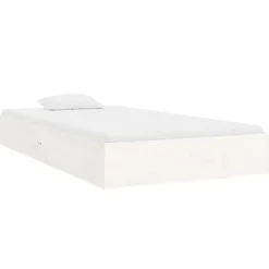 vidaXL - Bed frame pallet - Wit - Massief hout - 90x200 cm