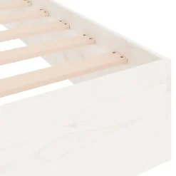 vidaXL - Bed frame pallet - Wit - Massief hout - 90x200 cm