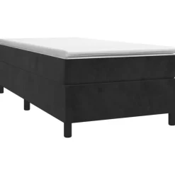 vidaXL - Bed frame zonder matras - Zwart - Fluweel - 90x200 cm