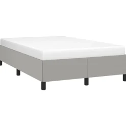 vidaXL - Bed frame zonder matras - Lichtgrijs - Stof - 120x200 cm