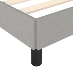 vidaXL - Bed frame zonder matras - Lichtgrijs - Stof - 120x200 cm