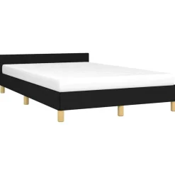 vidaXL - Bed frame zonder matras - Zwart - Stof - 120x200 cm