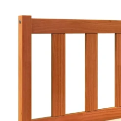 vidaXL - Bed frame zonder matras - Wasbruin - Massief grenenhout - 90x200 cm