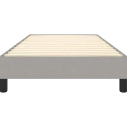 vidaXL - Bed frame zonder matras - Lichtgrijs - Stof - 90x200 cm