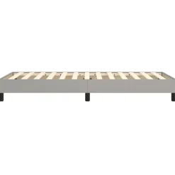 vidaXL - Bed frame zonder matras - Lichtgrijs - Stof - 90x200 cm