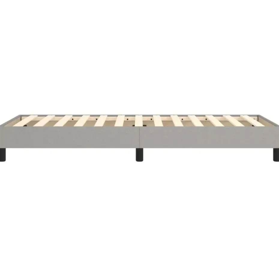 vidaXL - Bed frame zonder matras - Lichtgrijs - Stof - 90x200 cm