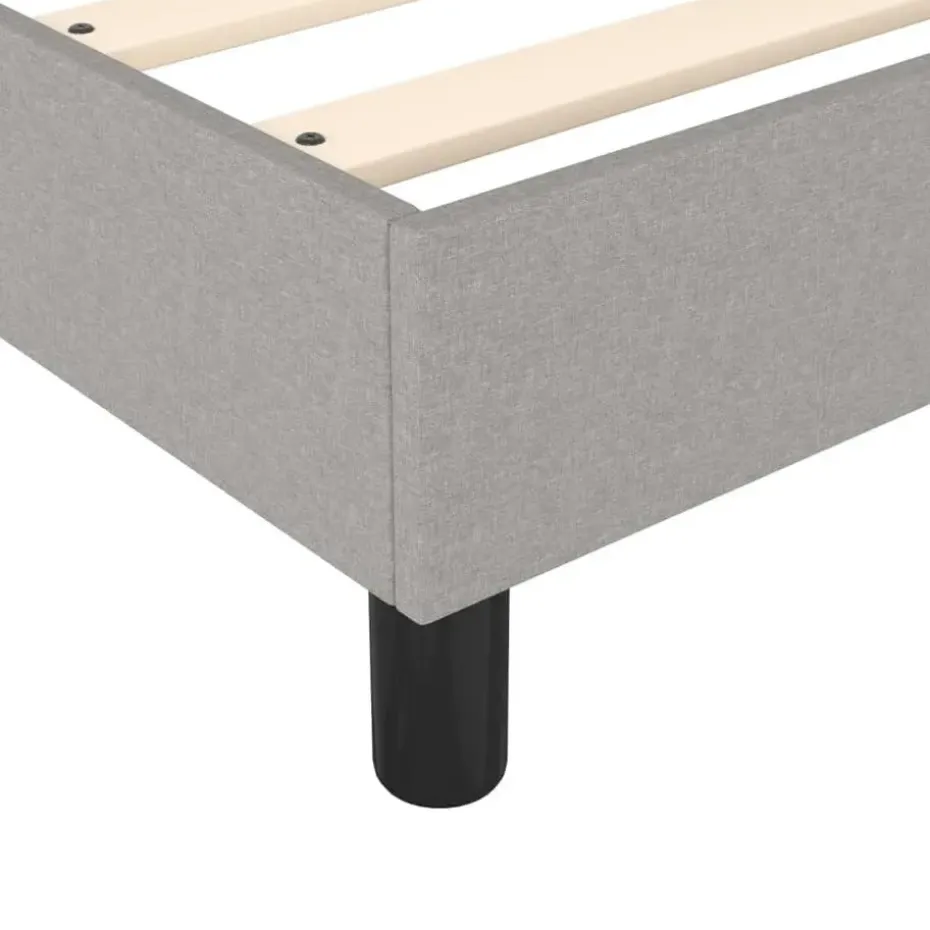 vidaXL - Bed frame zonder matras - Lichtgrijs - Stof - 90x200 cm