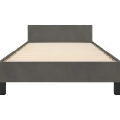 vidaXL - Bed frame zonder matras - Donkergrijs - Fluweel - 90x200 cm