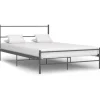 vidaXL - Bed frame zonder matras - Grijs - Metaal - 140x200 cm