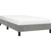 vidaXL - Bed frame zonder matras - Lichtgrijs - Fluweel - 80x200 cm