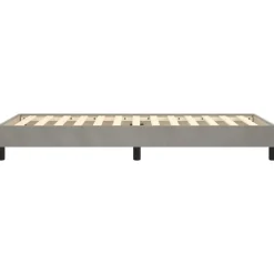 vidaXL - Bed frame zonder matras - Lichtgrijs - Fluweel - 80x200 cm