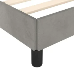 vidaXL - Bed frame zonder matras - Lichtgrijs - Fluweel - 80x200 cm