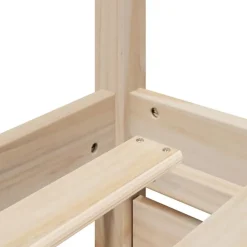 vidaXL - Bed incl. hoofdbord en lades - Massief grenenhout - 140x200 cm