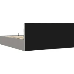 vidaXL - Bed met opbergruimte incl. LED - Lichtgrijs - stof - 180x200 cm