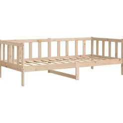 vidaXL - Bedbank - Naturel - Grenenhout - 90x200 cm