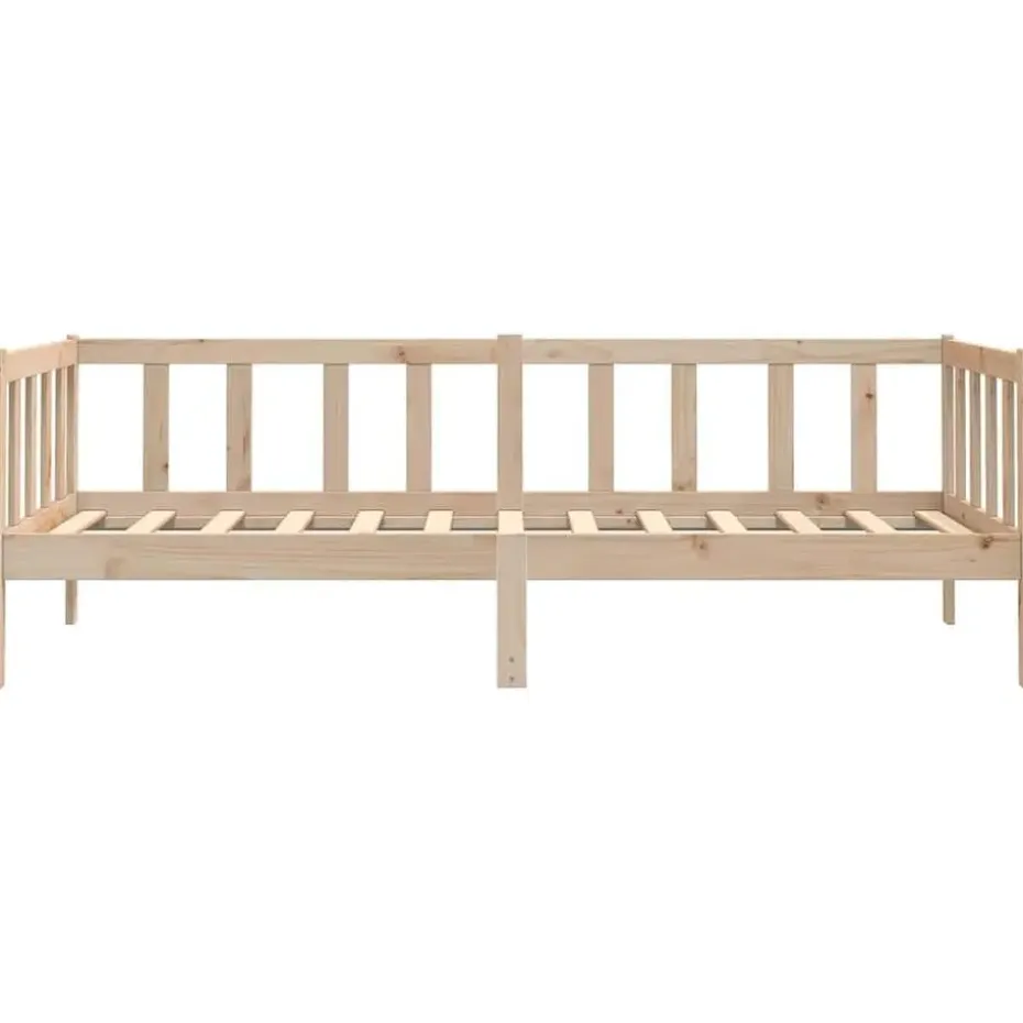 vidaXL - Bedbank - Naturel - Grenenhout - 90x200 cm