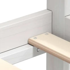 vidaXL - Bedbank - Wit - Massief grenenhout - 90x200 cm