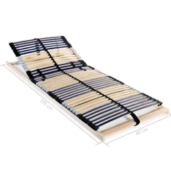 vidaXL - Bedbodem - Bruin - Hout - 80 x 200 cm