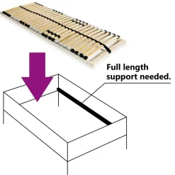vidaXL - Bedbodem - Bruin - Hout - 80 x 200 cm