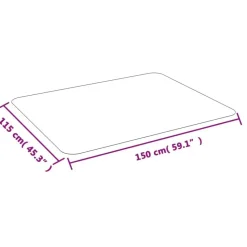 vidaXL - Beschermmat Voor Laminaat - Transparent - PVC - 150 x 115 cm