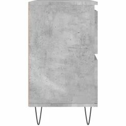 vidaXL - Betongrijs Wastafelonderkast - 1 deur 4 lades - Hout - 80x33x60 cm