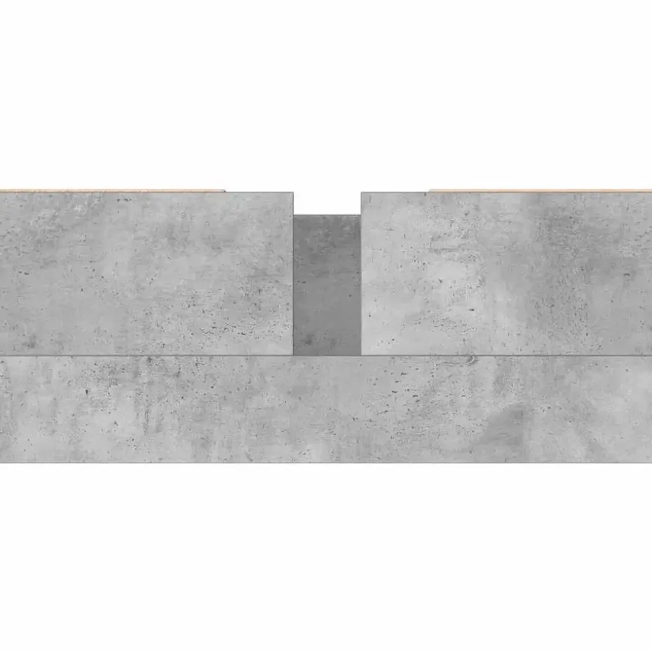 vidaXL - Betongrijs Wastafelonderkast - 1 deur 4 lades - Hout - 80x33x60 cm