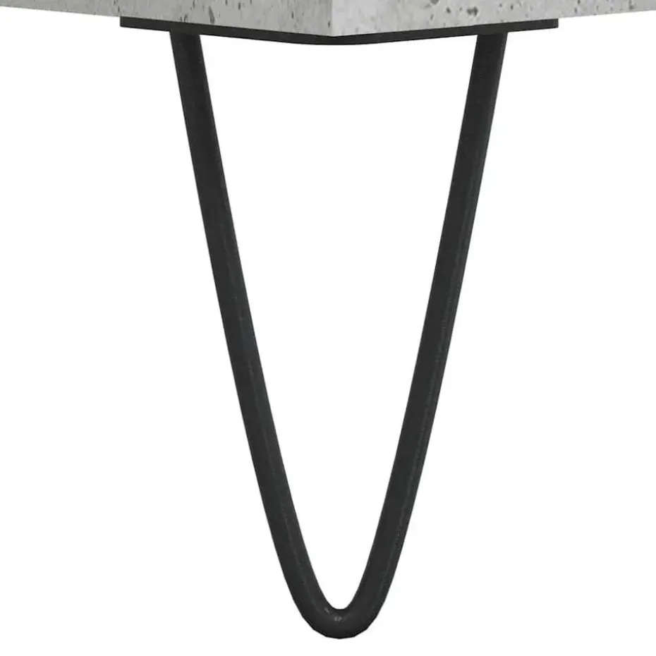 vidaXL - Betongrijs Wastafelonderkast - 1 deur 4 lades - Hout - 80x33x60 cm