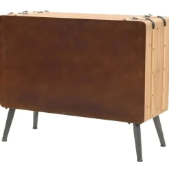 vidaXL - Bijzetkast - Bruin - Hout