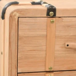 vidaXL - Bijzetkast - Bruin - Hout