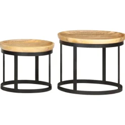 vidaXL - Bijzettafel - Bruin - Hout