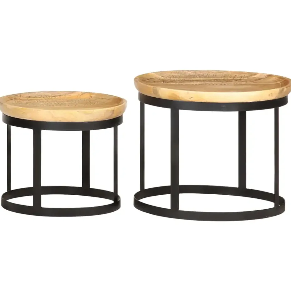 vidaXL - Bijzettafel - Bruin - Hout