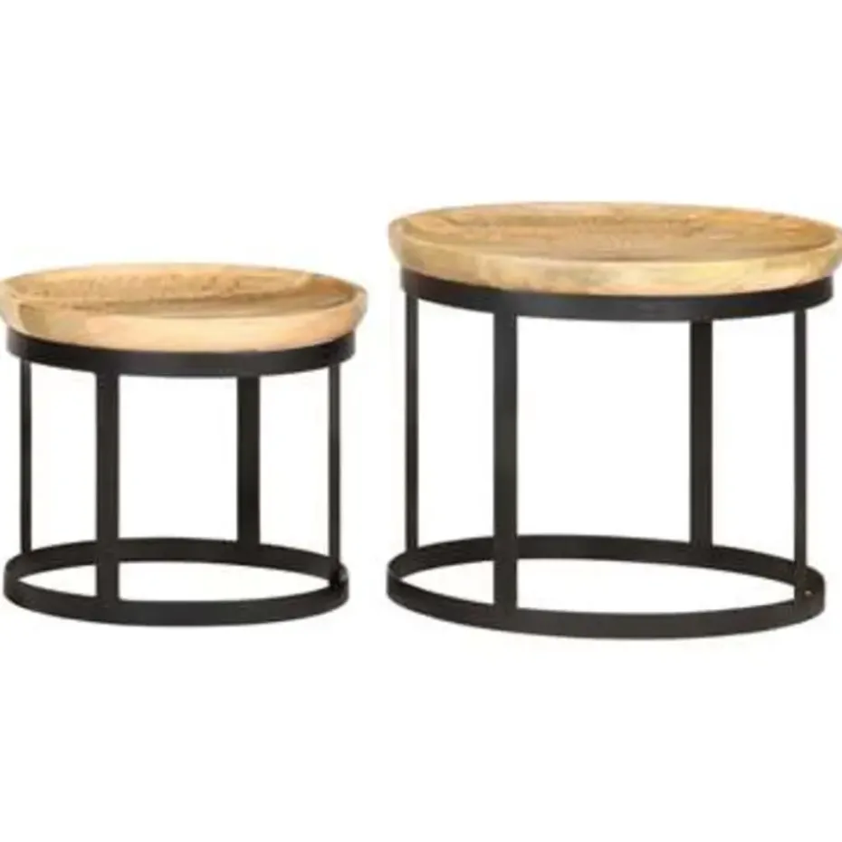 vidaXL - Bijzettafel - Bruin - Hout