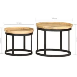 vidaXL - Bijzettafel - Bruin - Hout