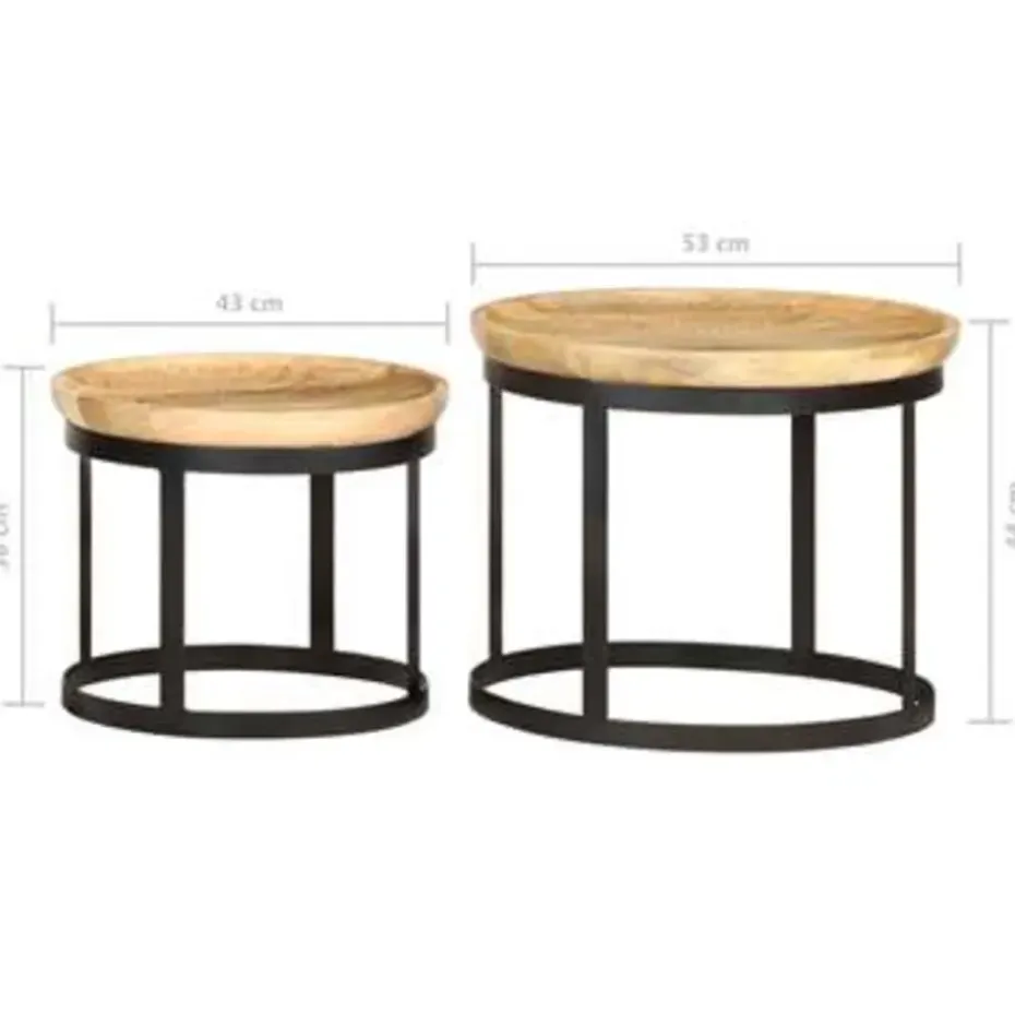 vidaXL - Bijzettafel - Bruin - Hout