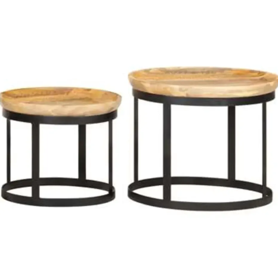 vidaXL - Bijzettafel - Bruin - Hout