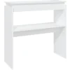 vidaXL - Bijzettafel - Wit - Bewerkt hout