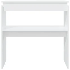 vidaXL - Bijzettafel - Wit - Bewerkt hout