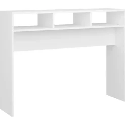 vidaXL - Bijzettafel - Wit - Bewerkt hout