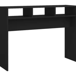 vidaXL - Bijzettafel - Zwart - Bewerkt hout