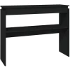 vidaXL - Bijzettafel - Zwart - Bewerkt hout