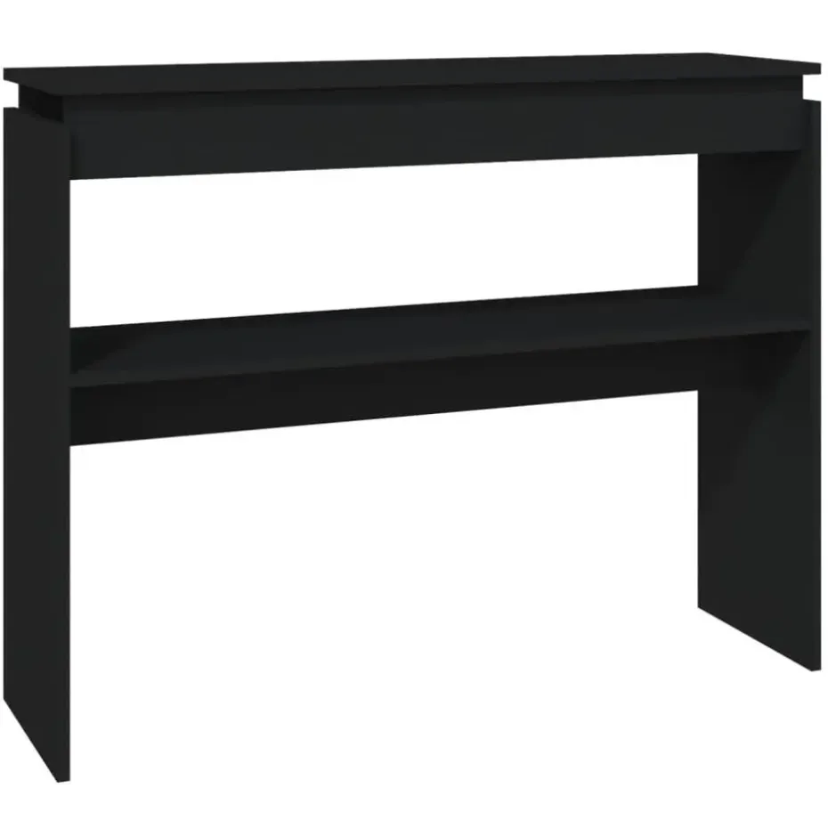 vidaXL - Bijzettafel - Zwart - Bewerkt hout