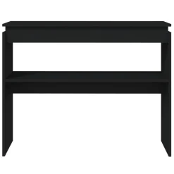 vidaXL - Bijzettafel - Zwart - Bewerkt hout