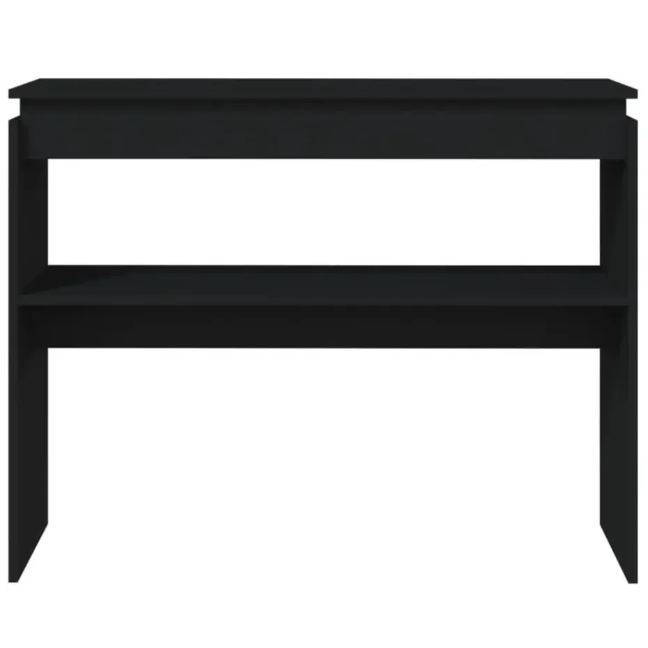 vidaXL - Bijzettafel - Zwart - Bewerkt hout