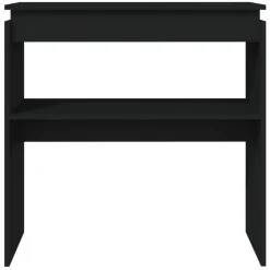 vidaXL - Bijzettafel - Zwart - Bewerkt hout