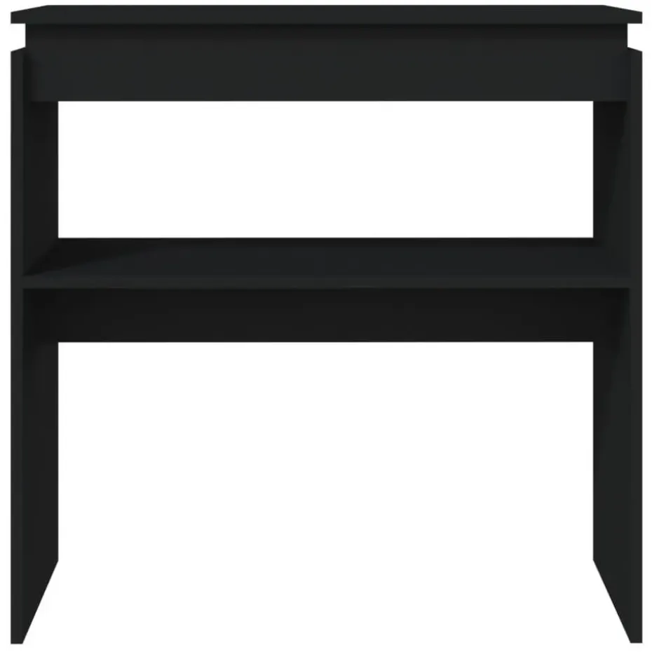 vidaXL - Bijzettafel - Zwart - Bewerkt hout