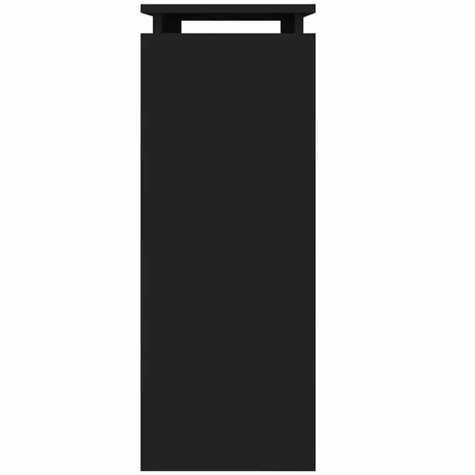 vidaXL - Bijzettafel - Zwart - Bewerkt hout